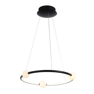 Netlighting Modern LED Hanging Pendant Black Pink Warm White 3000K 2100lm Dimmable