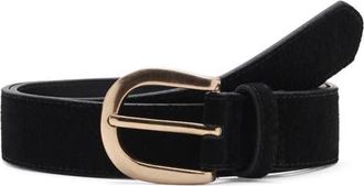 Mango Katrina Suede Belt in Black at Nordstrom, Size Medium