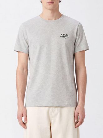 A.P.C. A. P.C. Slim Fit Cotton T-shirt with Contrast Logo