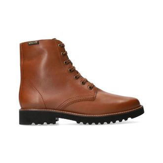 Mephisto Klassieke Leren Enkellaars voor Dames - Dames - Veterlaarzen - Bruin - 42 1/2 EU - Leer - Schoenen