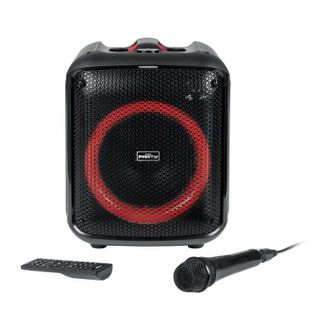 Bigben Partybthpmax - Cassa Luminosa Senza Fili - Bluetooth 5.3 - 200w - Usb, Sd, Aux-in - Microfono Cablato (ideale Per Karaoke)