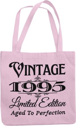 Generic 30th Birthday Totebag 1995 Vintage Limted Edition Aged To perfection (Pink)