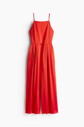 H&M Jumpsuit mit freiem R&uuml;cken - Knallrot