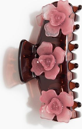 H&M Haarklammer mit Bl&uuml;te - Purple