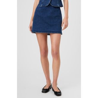 French Connection Delancey Denim Miniskirt in Dark Wash Indigo at Nordstrom, Size 14