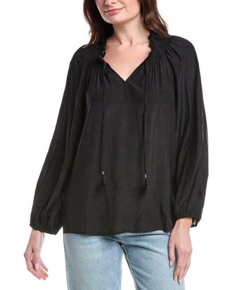 Tommy Bahama Silky Seas Smocked Peasant Top