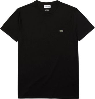 Lacoste Pima Cotton T-Shirt - Heren - T-shirts - Zwart - M - Katoen - Tops