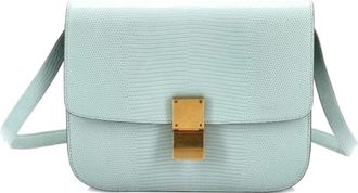 Celine Classic Box Bag Lizard Medium shoulder bag - Groen