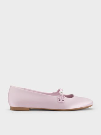 Charles & Keith Orinda Knot-Pearl Mary Jane Flats