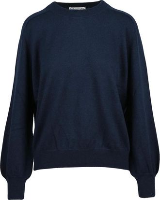 Ballantyne Truien & Vesten, Dames, Blauw, S, Kasjmier, Pullover Girocollo