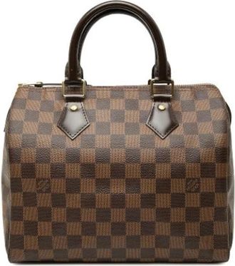 Louis Vuitton Pre-owned Speedy 25 - Dames - Vintage Handtas - Bruin - ONE Size - Leer - Vintage