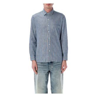 Salvatore Piccolo Casual Shirts, male, Blue, Size: 3XL Tahiti Shirt