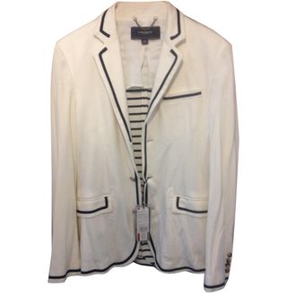 Tommy Hilfiger breton stripe arctic white blazer size 59 Binet Size L