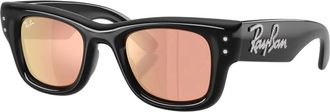 Ray-Ban Rb 4940B Wayfarer Puffer - unisex - Zonnebrillen - Zwart - 47 MM - Nylon - Accessoires