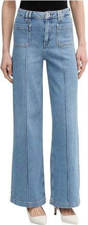 Mos Mosh Colette Lyon Jeans - Dames - Loose Fit Jeans - Blauw - W27 - Katoen - Jeans