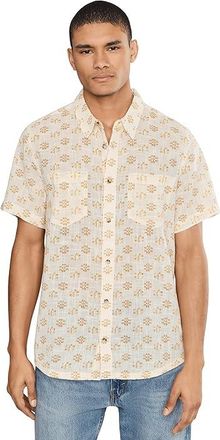 Toad&Co Salton Short Sleeve Shirt Mens Clothing Salt Print : LG, Cotton