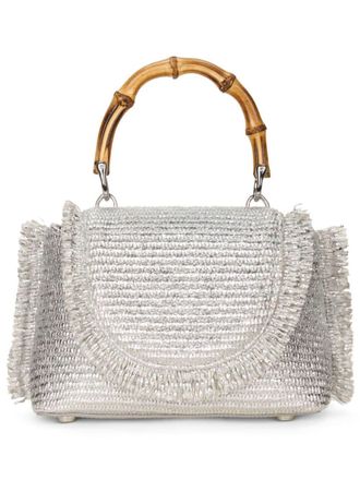 Cult Gaia Ozzy metallic-effect mini bag - Silver