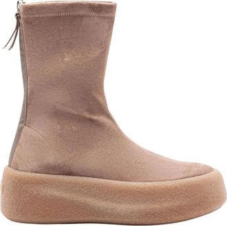 Vic Mati&eacute; Enkellaarsjes - Dames - Enkellaarsjes - Beige - 37 EU - Schoenen