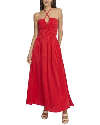 DKNY Dkny Satin Ruch Front Top