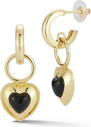 Sphera Milano Heart Drop Earrings in Gold at Nordstrom Rack
