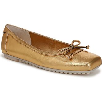 Franco Sarto Imara Square Toe Ballet Flat in Gold at Nordstrom Rack, Size 7.5