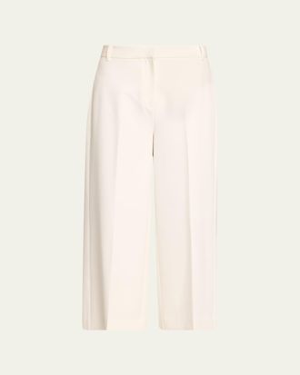 Kobi Halperin Melody Cropped Straight-Leg Twill Pants