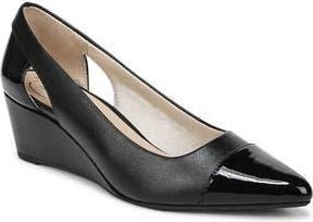 Life Stride Mina Wedge Pointed Toe Pump in Black at Nordstrom Rack, Size 6.5