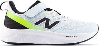 New Balance Ni&ntilde;os 625 Hook & Loop en Azul/Verde/Negro, Malla, Talla 32.5
