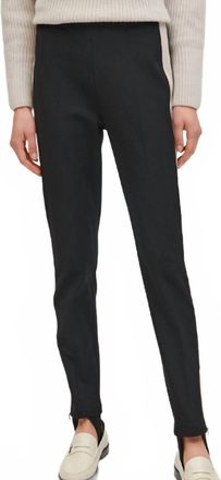 Luisa Cerano Stirrup Satin Pants In Black