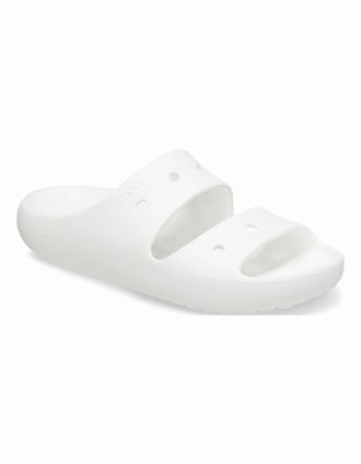 Crocs Womens Classic Sandal Womens Slides - White/White - Size: 8