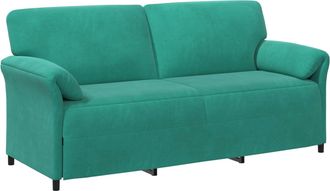 vidaXL Sof&aacute; De 3 Plazas Tuquesa 198 X 83 X 95 Cm Terciopelo Vidaxl