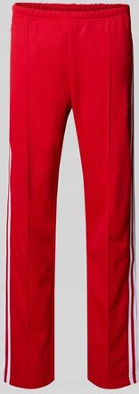 adidas Originals Trainingshose mit Längsnähten und elastischem Bund in Rot, Größe XL