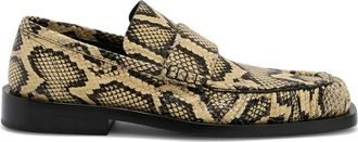 Jil Sander python-print loafers - men - Goat Skin/Goat Skin/Goat Skin - 45 - Neutrals