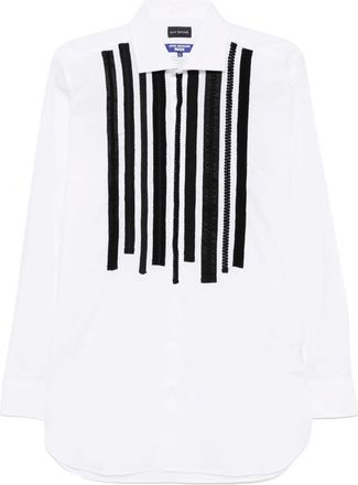 Junya Watanabe Camicia con dettagli ricamati - Bianco