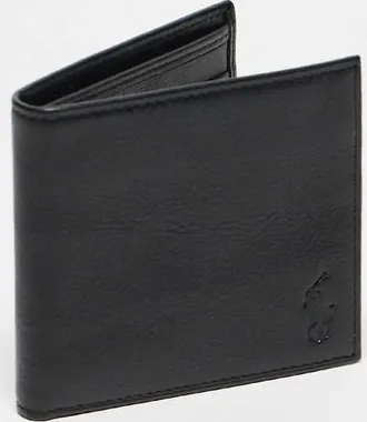 Polo Ralph Lauren leather bifold wallet with logo in black