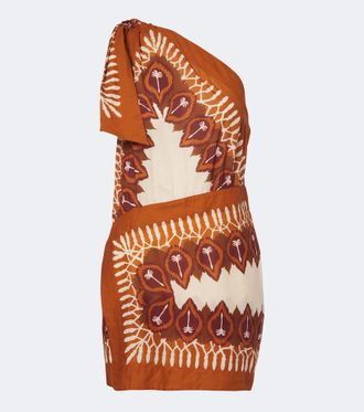 Johanna Ortiz Printed cotton minidress