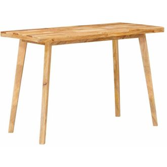vidaXL Dinning Table Natural 100 x 55 x 75 cm Solid Mango Wood vidaXL