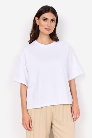Soyaconcept T-Shirt SOYACONCEPT SC-PASCALE 1, Damen, Gr. XXL, weiss (wei&szlig;), Single Jersey, Obermaterial: 100% Baumwolle, unifarben, regular fit normal, Rundhals, 