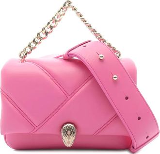 Bulgari 2010s Serpenti Cabochon leren shopper met ketting - Roze