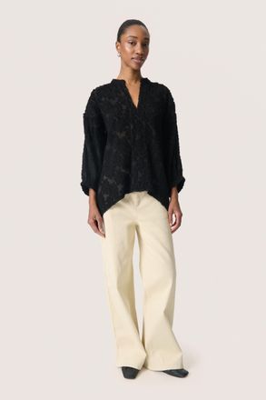 Soaked In Luxury Blouse met korte mouwen SLRaye Loose fit black