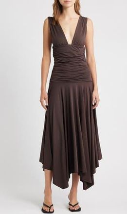 Mango Myri Sleeveless Maxi Dress in Brown at Nordstrom Rack, Size 4