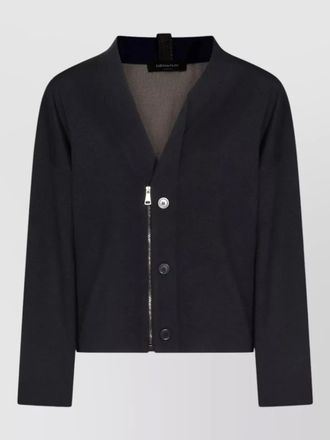 Fabiana Filippi v neck cropped knitwear long sleeves buttons