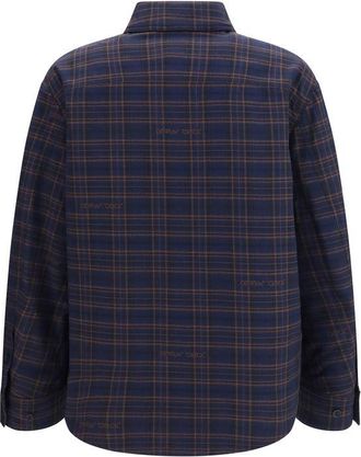 Off-white Padded Cotton Check Shirt - Blue