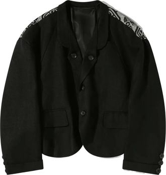 Christopher Nemeth Jack met jacquard - Zwart