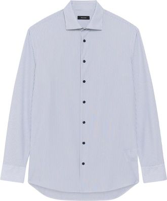 Matinique Formele Overhemd - Heren - Overhemden - Blauw - Maat: S