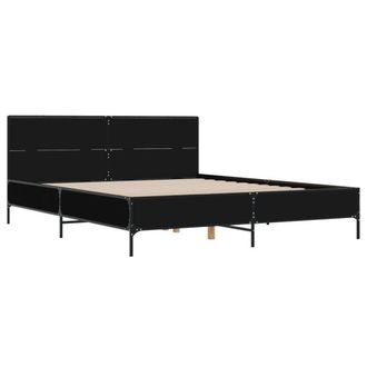 Berkfield Home Durable Bed Frame without Mattress Black 140x190 cm