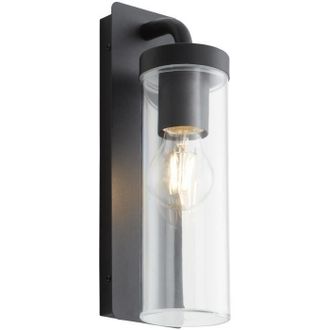 Brilliant Aosta Aplique Exterior Negro Mate 31 Cm