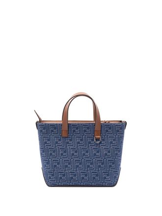 ショルダーバッグ・ポシェット FENDI Origami mini FF Jacquard fabric and leather shoulder b Fendi Origami Ff Jacquard Mini Bag | italist