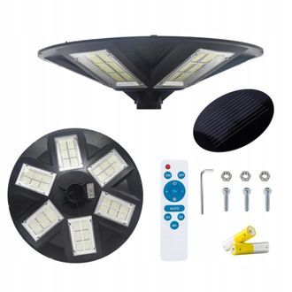 OEM L&aacute;mpara Solar Led Con Sensor De Movimiento, 6 Paneles Led