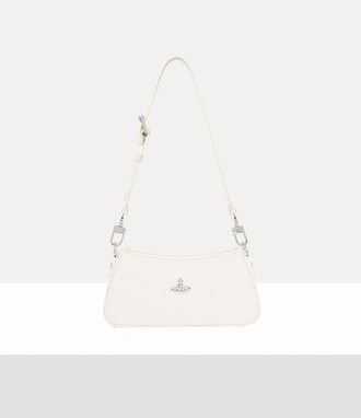 Vivienne Westwood Tasha Shoulder Phone Bag Faux Leather Off-white